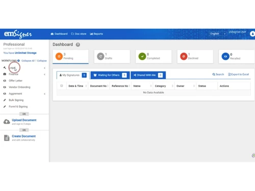 emsigner software-dashboard