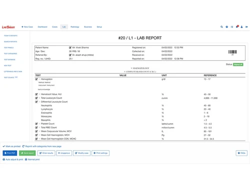 labsmart report