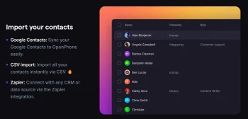 openphone import contacts
