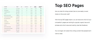 ubersuggest top SEO pages