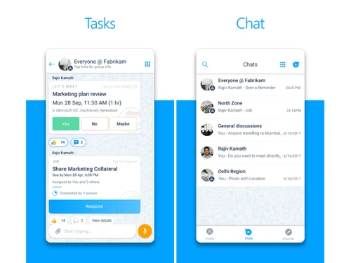 Microsoft Kaizala-tasks