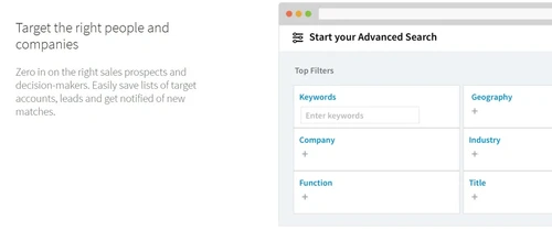 linkedin sales navigator target the right audience