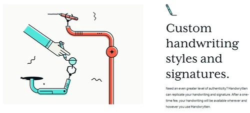 handwrytten custom handwriting styles
