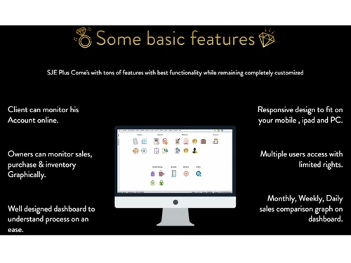 Smart Jewel ERP basic features