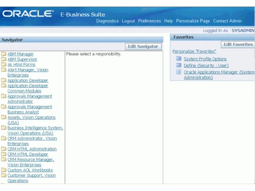 Oracle E-Business Suite