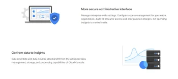 google cloud console administrative interface
