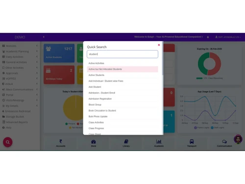 edupi-quick search