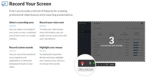 free cam record your screen