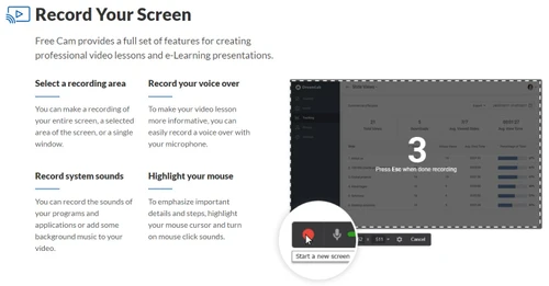 free cam record your screen