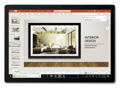 microsoft powerpoint interior
