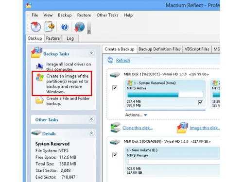 macrium reflect-restore