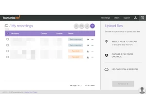 TranscribeMe recordings