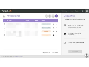 TranscribeMe recordings