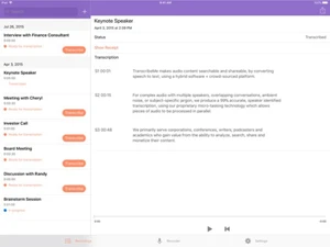 TranscribeMe speaker