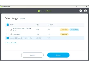 BalenaEtcher target