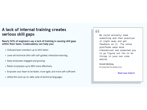 codecademy internal training