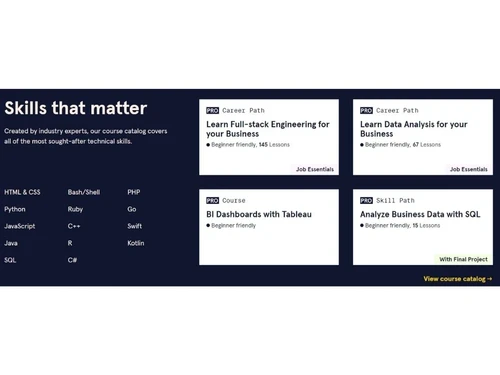 codecademy skills that matter