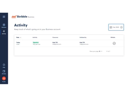 skribble software-activity