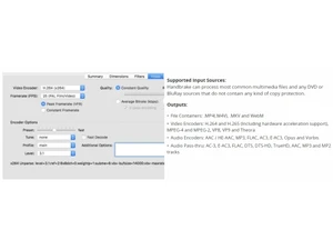 handbrake support input files