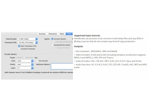 handbrake support input files