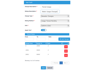 utility water billing