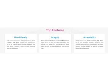 Stone Crusher Software features