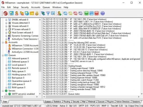 mdaemon e-mail server-queues