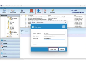 KDETools Zimbra Converter exchange