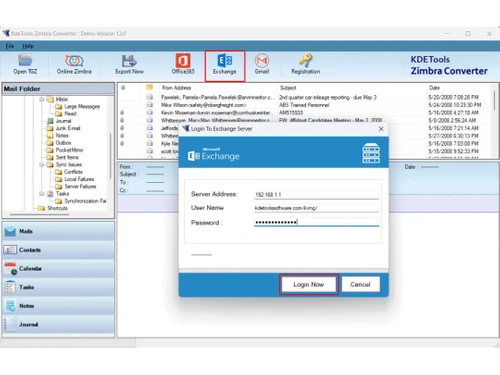 KDETools Zimbra Converter exchange