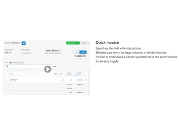output books quick invoice