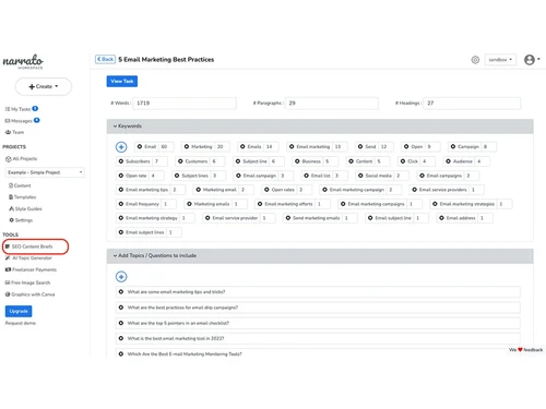narrato task management