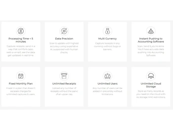 Receipt Scanning App - Features