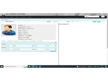 webtop student profile