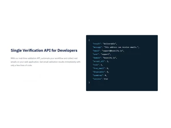 Bouncify Easy to integrate API's