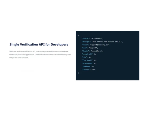 Bouncify Easy to integrate API's