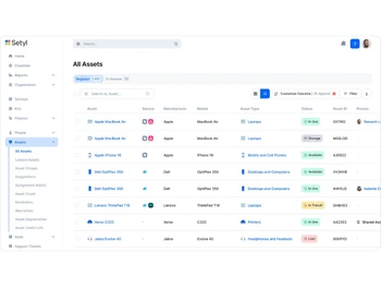 Setyl Softwares Dashboard