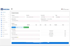 gobizcrm invoices