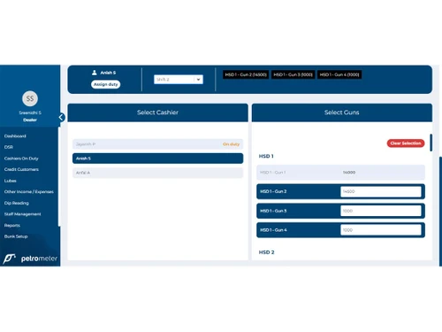 petrometer dashboard