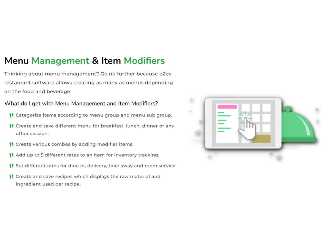 syntiaro menu management