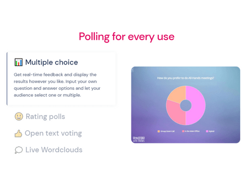 slides with friends multiple choice for polling