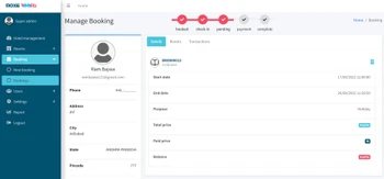 MoxieRooms BOOKING DETAILS