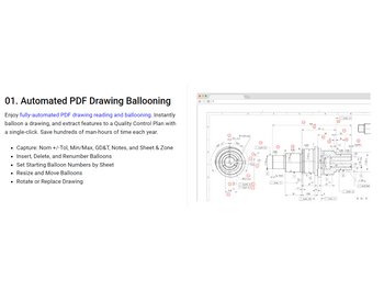 1factory pdf drawing ballooning