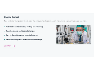 mastercontrol quality excellence change control