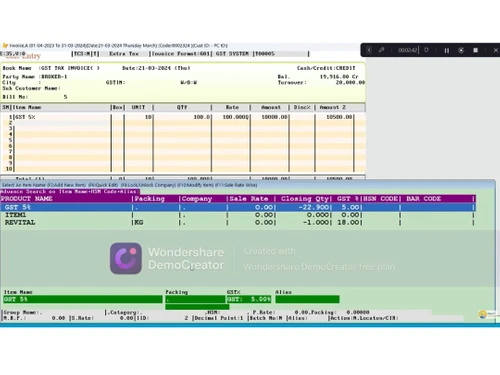 mukti accounting software invoice