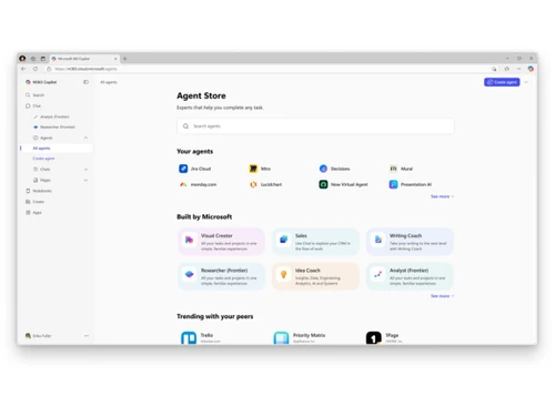 Microsoft Office 365 Enterprise (MOLP) agent store