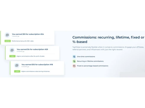 Tapfiliate-Commissions