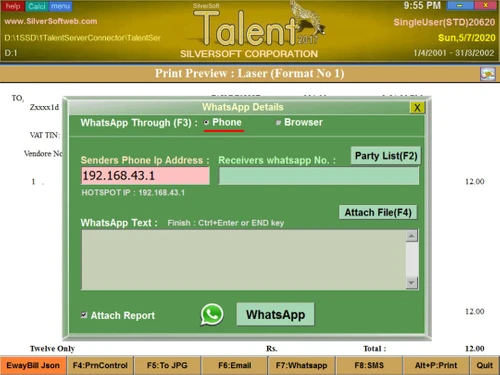 SilverSoft Talent whatsapp details