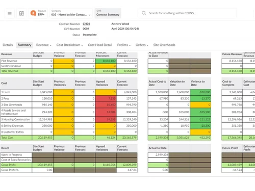 coins construction-entries