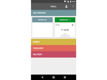 Poketpos Billing App hall