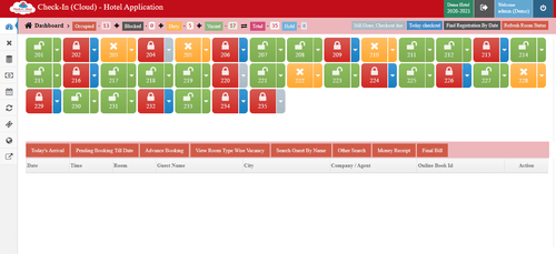 check in cloud room management
